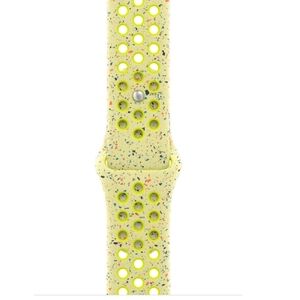 Apple Nike Speckled Yellow Sport Watch Band with Neon Accents